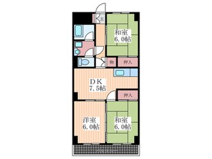 第２鈴峰ビルの物件間取画像